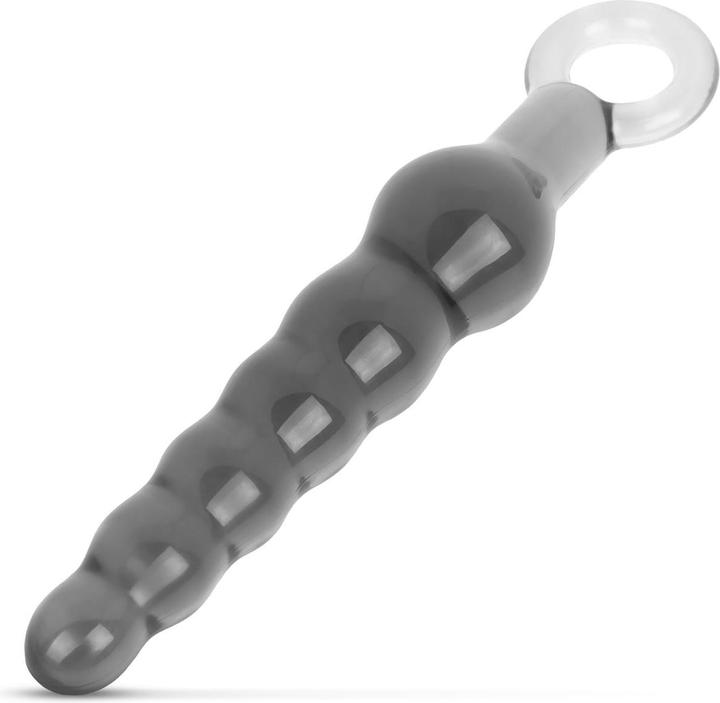 Actual product image Easytoys Anal Beads with Loop - Black