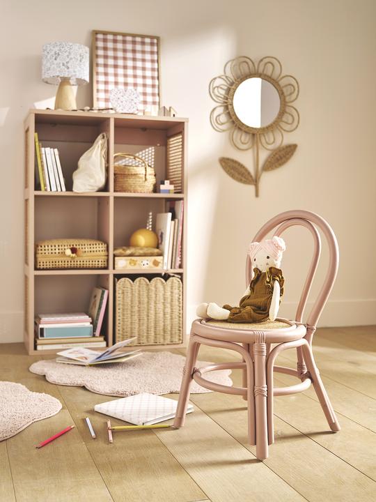 Actual product image Vertbaudet Kinder Stuhl aus Rattan POESIE, Sitzhöhe 30 cm (High chair)