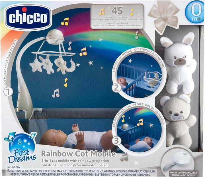 Image du produit Chicco Arc-en-ciel Appareil mobile 3-en-1 Beige