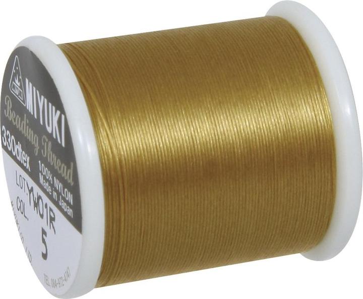 Actual product image Miyuki Stringing thread for beads 0.27mm gold