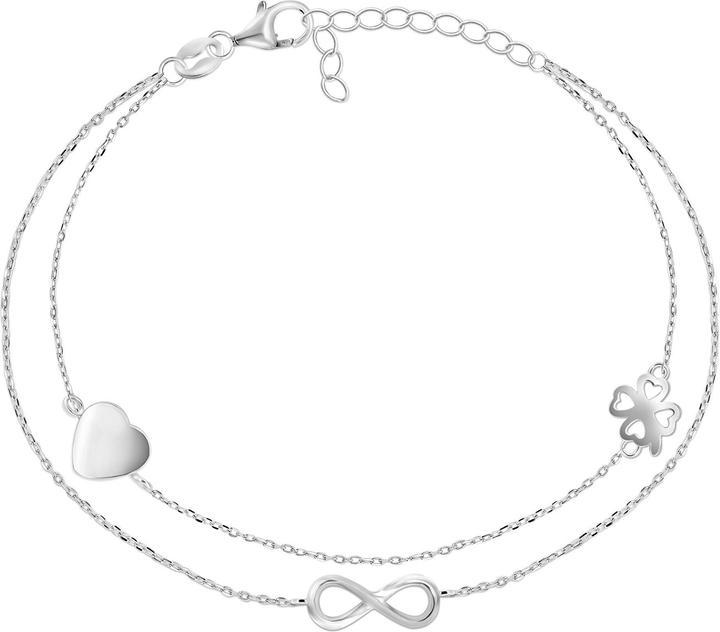 Immagine prodotto Brilio Argento - Bracciale con ciondolo doppio in argento BRC34W (Argento)