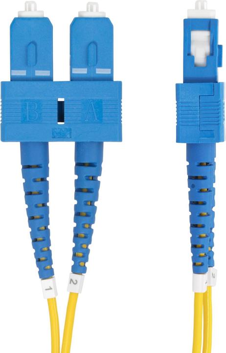Immagine prodotto StarTech com Cavo in fibra ottica duplex monomodale OS2 da SC a SC (UPC) da 2 m, 9/125µm, 40G/100G (CAT6, 2 m)
