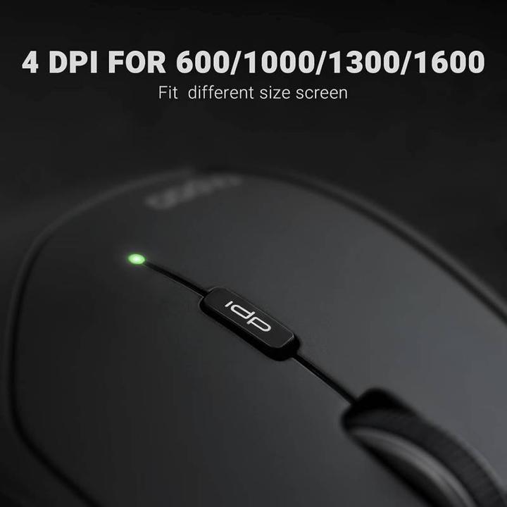 Actual product image Rapoo - MT550 - Bluetooth Maus - Kabellose Maus, Schwarz (Wireless)