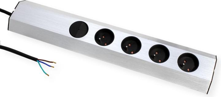 Produktbild Bachmann Steckdosenleiste CASIA, 4-fach, UTE, Schalter (4 x, CEE 7/5, CEE 7/3, 2 m)