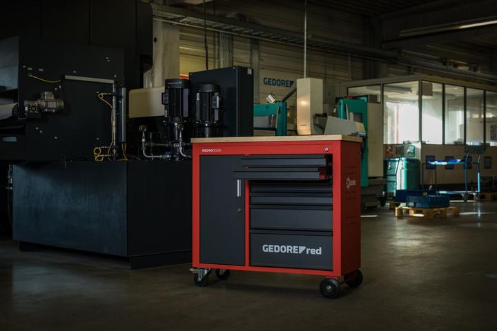 Actual product image Gedore red R20400006 Workshop trolley MECHANIC PLUS + 6 drawers 988x431x935 mm (1 x)