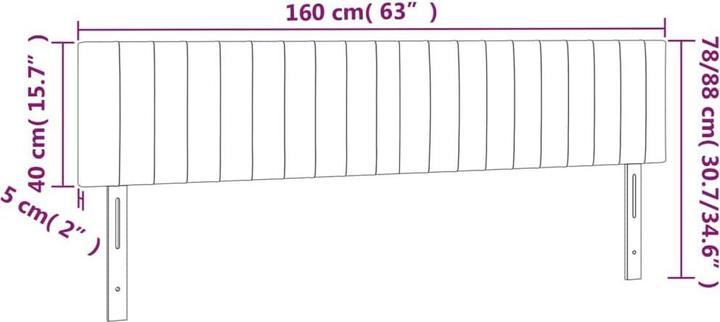 Immagine prodotto vidaXL Aldridge (160 x 5 x 88 cm)
