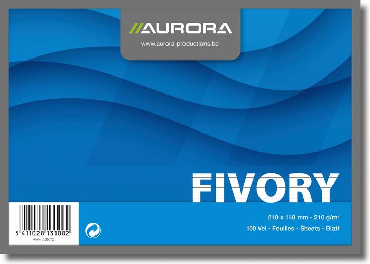 Aurora Karteikarten (A5, 205 g/m², 100 x)