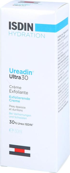 Actual product image Isdin Hydration Ureadin Ultra 30 exfoliating cream, 50 ml Cream (50 ml, 24h cream)