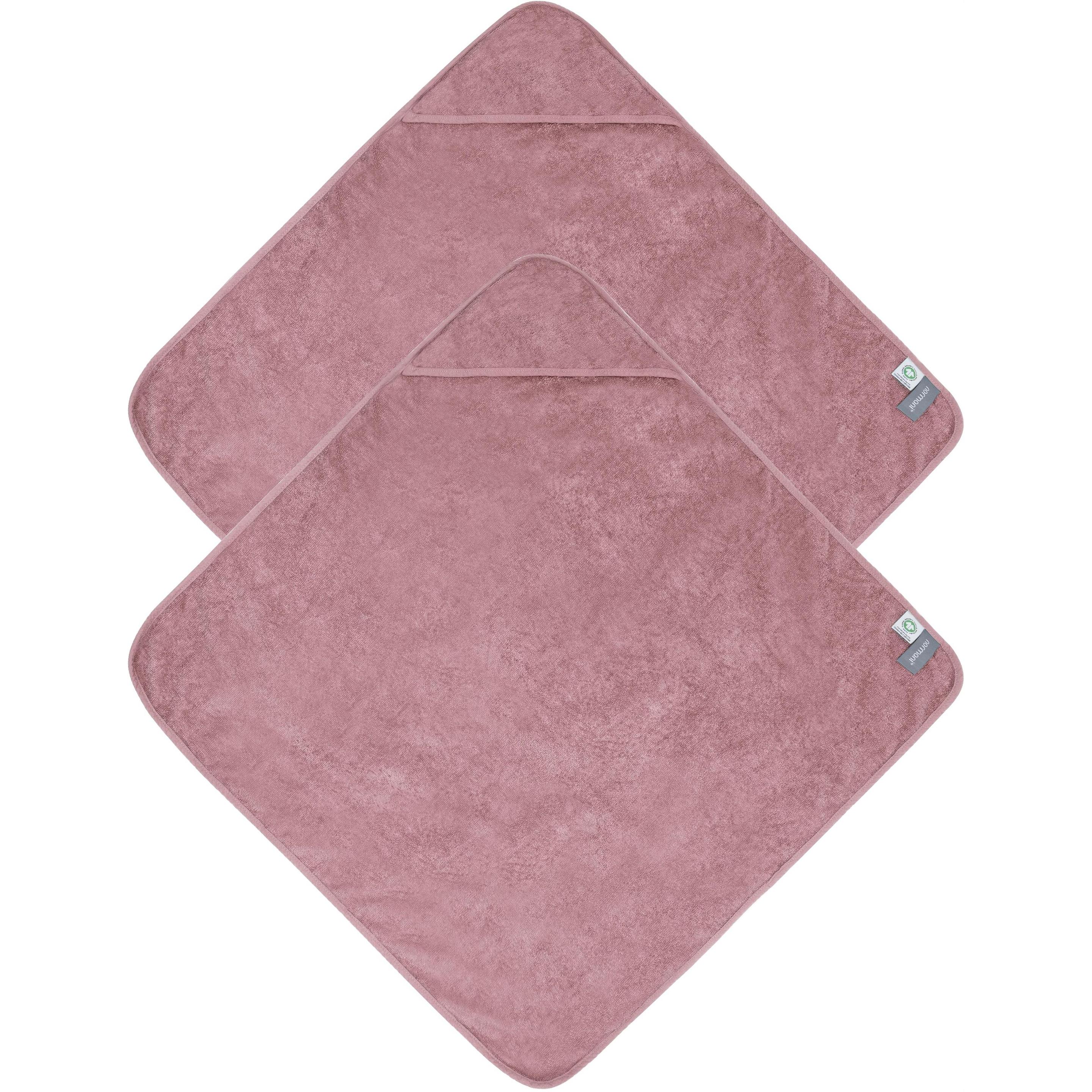 Aspero, Babybadetuch, 2x Baby Kapuzenhandtücher aus Bio-Baumwolle 100x100 cm - 9233