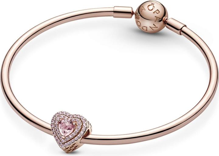 Immagine prodotto Pandora Charms/Beads a forma di cuore di rosa (Metallo, placcato oro rosa)