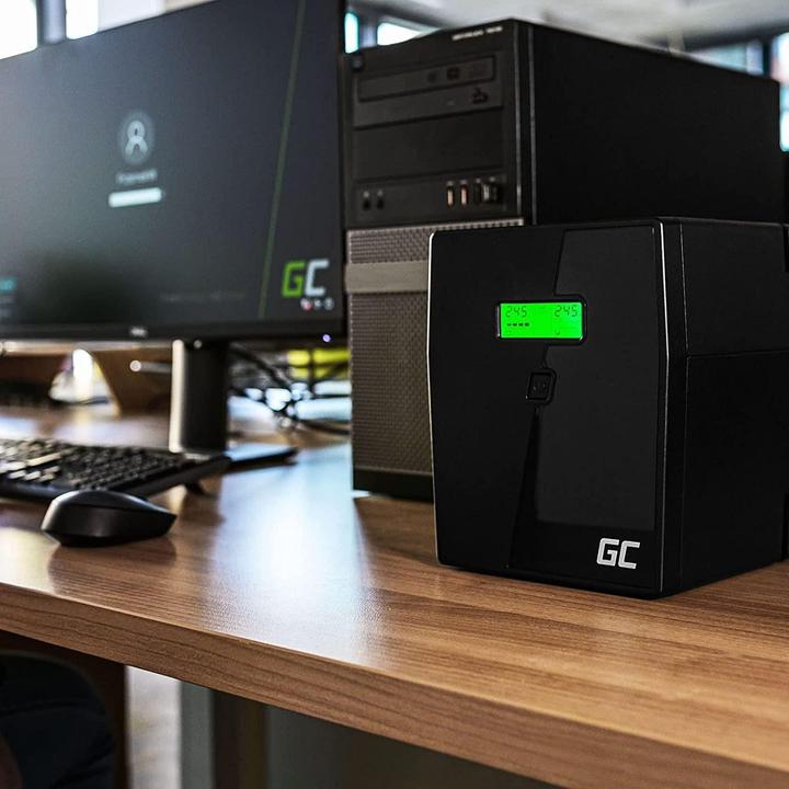 Actual product image GreenCell 600VA 360Wovervoltage protection 230V Black (600 VA, 360 W, Line-interactive UPS)