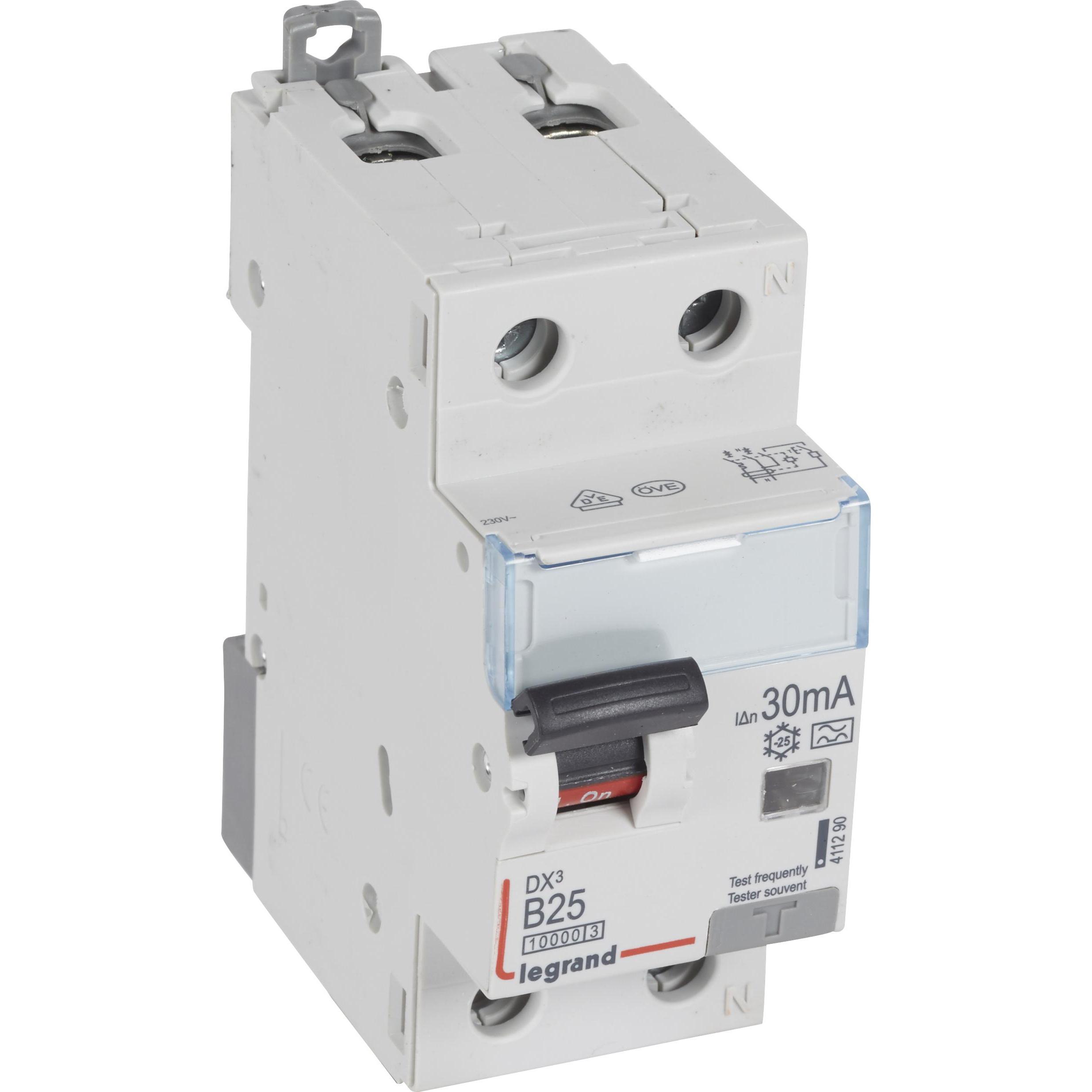 Legrand, Schutzschalter, 411290 FI-Schutzschalter/Leitungsschutzschalter 25 A 230 V/AC