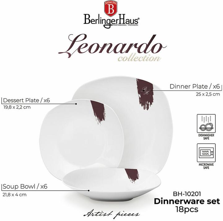 Produktbild BerlingerHaus Haus 18-teiliges Teller-Set Leonardo Collection
