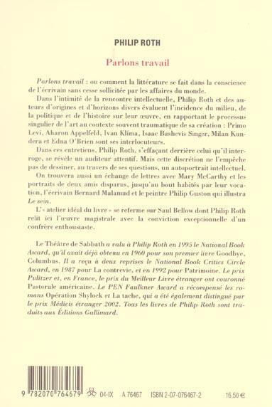 Immagine prodotto Parlons travail (Francese, Roth Philip, 2004)