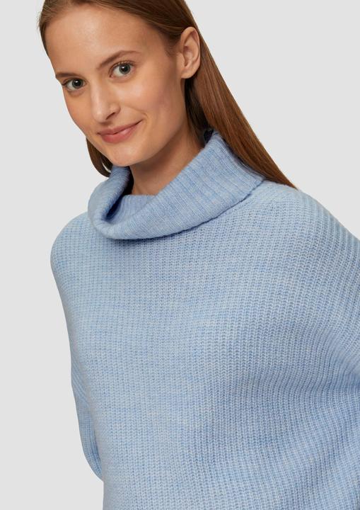 Produktbild S.Oliver Strickpullover Oversized Pullover mit Rollkragen (46)