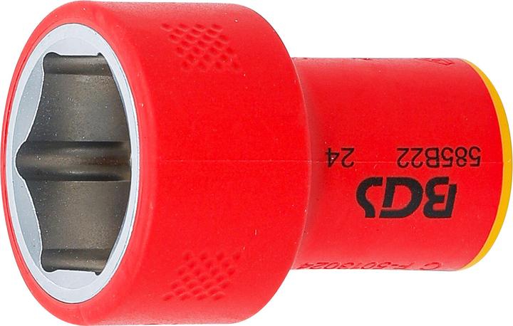 Immagine prodotto BGS VDE-Steckschlüssel-Einsatz Sechskant | Antrieb Innenvierkant 10 mm (3/8") | SW 22 mm (22 mm)