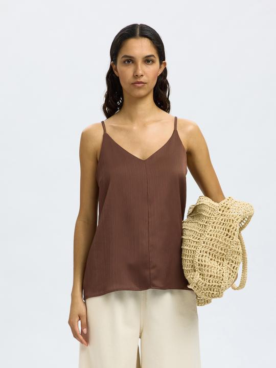 Actual product image Selected Satin Spaghettiträger-Top (34)