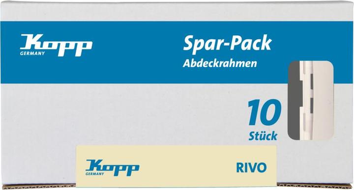 Actual product image Kopp Profi-Pack 10 Rivo cover frames, single cream-white