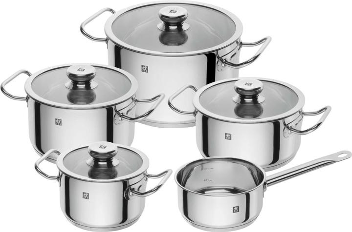 Zwilling 5-piece pot set Element (24 cm, Pan set + pot set, Aluminium)