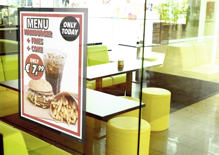 Actual product image Durable DURAFRAME® POSTER information frame, self-adhesive, for format A1, black, pack