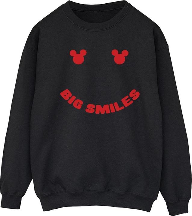 Actual product image Disney Womens/Ladies Mickey Mouse Big Smile Sweatshirt (L)