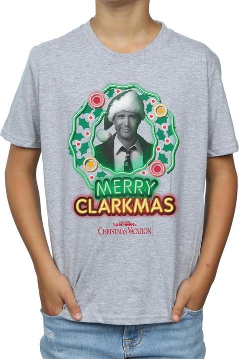Produktbild National Lampoon´s Vacation National Lampoon's Christmas Vacation Greyscale Clarkmas TShirt Jungen (140, 146)