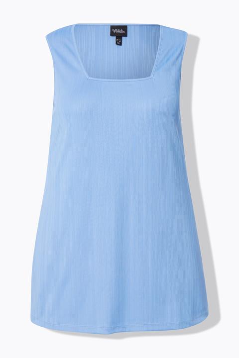 Actual product image Ulla Popken Square Neck A-Line Tank (56)