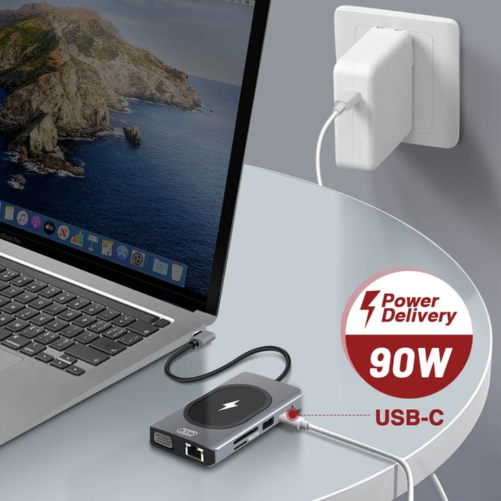 Produktbild xO 9-in-1 90W USB-C Hub (USB-C)