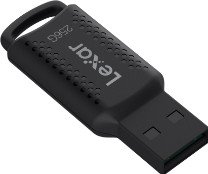 Actual product image Lexar Clé USB 3.0 JumpDrive V400 - 256Go (Noir) (256 GB, USB-A)