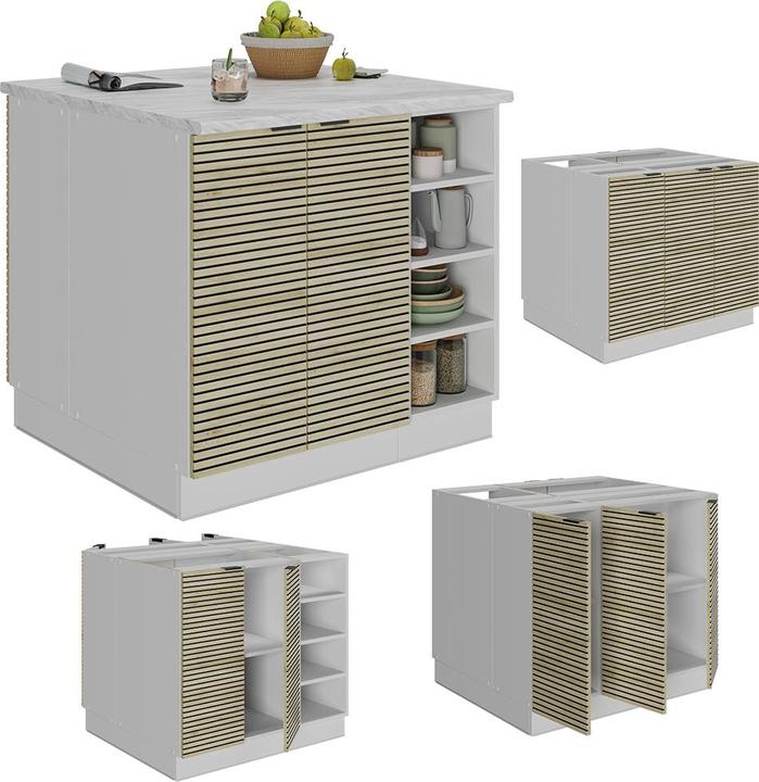 Produktbild Vicco Kücheninsel Fame-Line (90 x 82 x 82 cm)