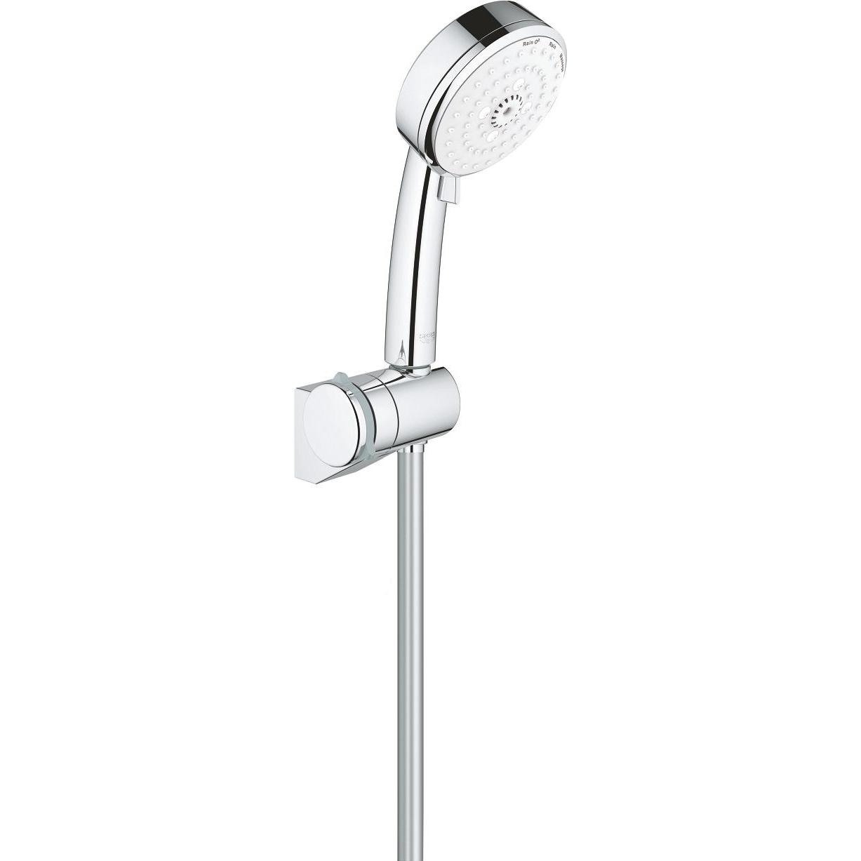 Grohe, Duschbrause, Tempesta Cosmopolitan 100 Brauseset mit 3 Strahlarten, chrom (3 Strahlarten)