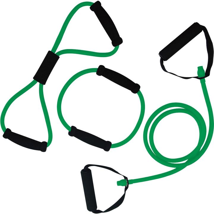 Tunturi Tubing Set Medium - Gummizug mit Griffen (1.40 m, Mittel)