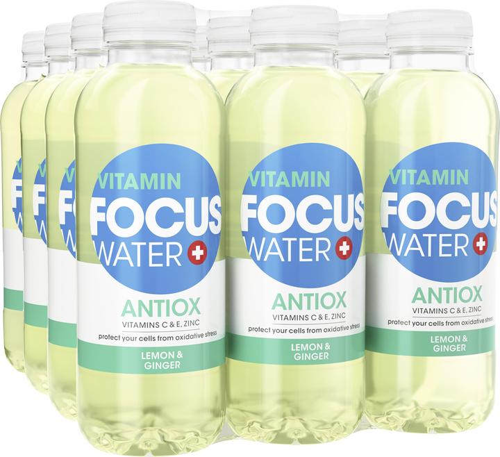 Image du produit Focuswater ANTIOX Sc 12x50cl PET (Citron, Gingembre, 12 x)