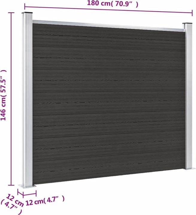 Produktbild vidaXL Zaunpaneel