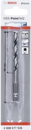 Produktbild Bosch Professional Zubehör HSS PointTeQ Sechskantbohrer 6,0 mm (6 mm)