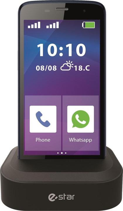 Image du produit Estar Digni Smart by Senior I????manusis telefonas 5" (16 Go, Bleu, 5", Double SIM, 3G)