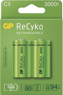Image du produit GP Batteries GP Nab??jec?? bat. ReCyko 3000 C (HR14) - 2ks (2 pcs, C, 3000 mAh)