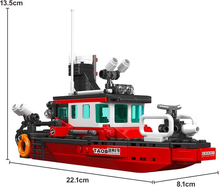 Actual product image Mould King Fire boat