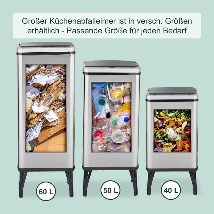 Produktbild Relaxdays Sensor-Mülleimer (60 l)