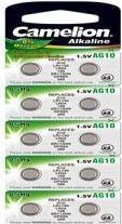 Actual product image Camelion LR45 / AG10 button cells in blister pack of 10 (10 pcs., AG10, 80 mAh)