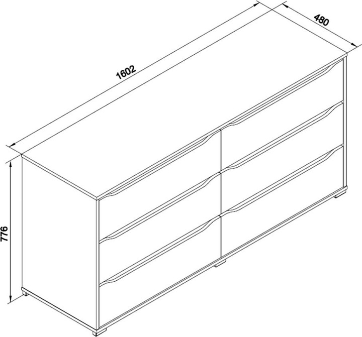 Produktbild Vicco Ruben (160 x 48 x 78 cm)