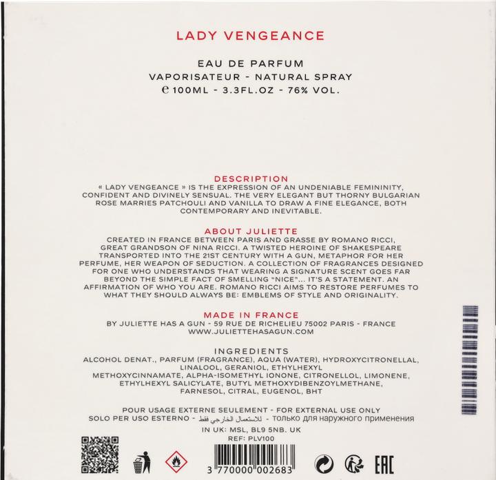 Produktbild Juliette Has a Gun Lady Vengeance (Eau de Parfum, 100 ml)
