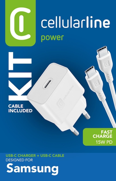 Image du produit Cellularline USB-C Charger Kit 15W (15.03 W)