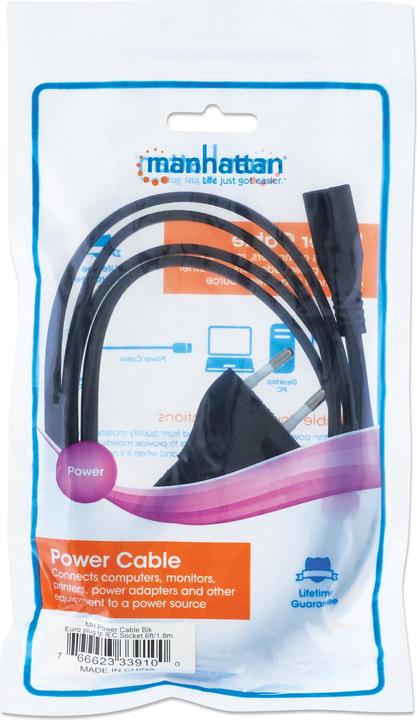Image du produit Manhattan Câble d'alimentation version Euro 8 (1.80 m)