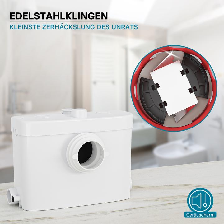 Produktbild Wiltec 3/1 Kleinhebeanlage 450W Front Hebeanlage Häcksler Schmutzwasser Fäkalien