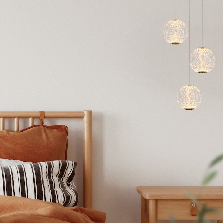 Immagine prodotto Lucide CINTRA - Pendenti - Ø 25 cm - LED - 1x12,6W 2700K - Trasparente 13499/13/60 (283 lm)