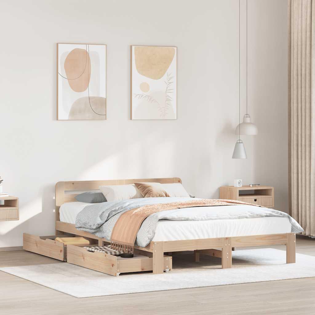 Thumbnail - VidaXL, Bett, Bett ohne Matratze (140 x 200 cm)