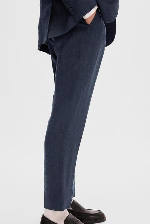 Immagine prodotto Selected Homme Pantaloni da abito in lino dalla vestibilità regolare (46)