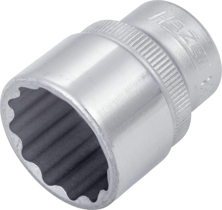 Actual product image HAZET Socket ∙ 12-point 880AZ-3/4 ∙ Square, hollow 10 mm (3/8 inch) ∙ Outside 12-point traction pro… (3/4")