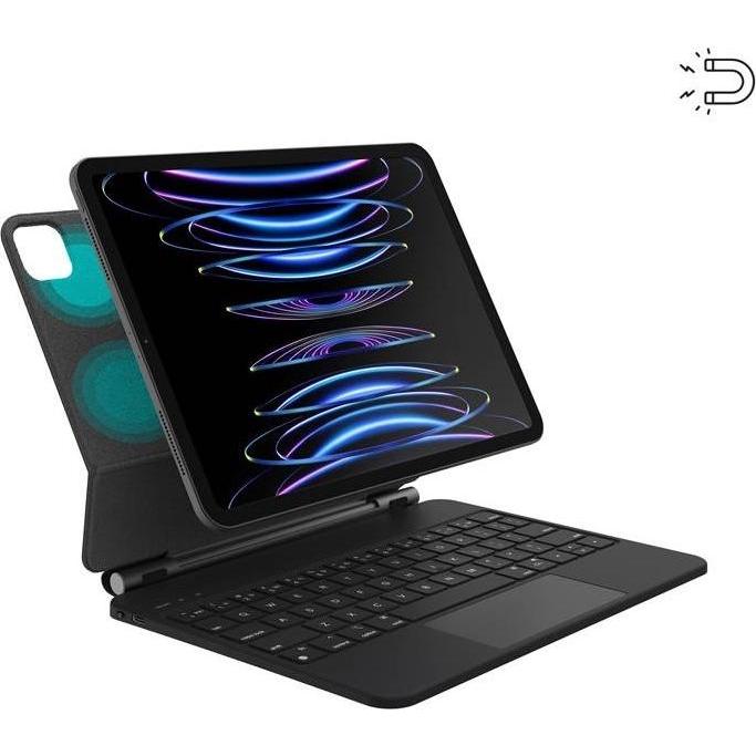 JCPAL FolioKeys Pro Slim Keyboard Case with Trackpad for iPad 10.9-inch (10th, 2022) - International Eng (Eng. Int.), Ta...